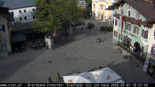 Archiv Foto Webcam Hauptplatz in St. Johann/Tirol