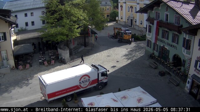 Archiv Foto Webcam Hauptplatz in St. Johann/Tirol