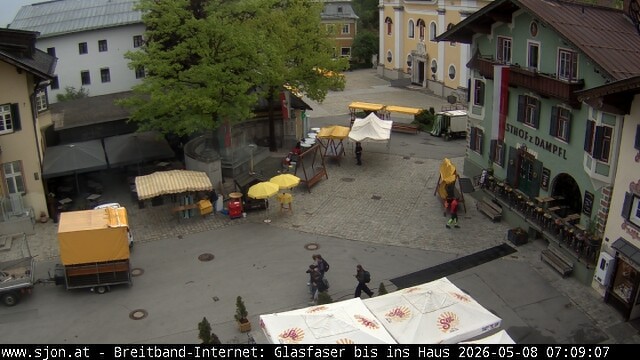 Archiv Foto Webcam Hauptplatz in St. Johann/Tirol