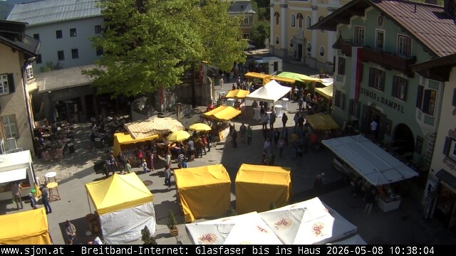 Archiv Foto Webcam Hauptplatz in St. Johann/Tirol