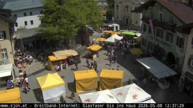 Archiv Foto Webcam Hauptplatz in St. Johann/Tirol