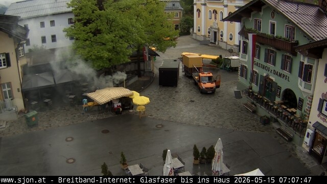 Archiv Foto Webcam Hauptplatz in St. Johann/Tirol