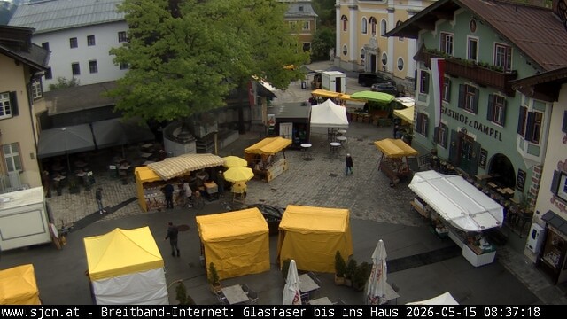 Archiv Foto Webcam Hauptplatz in St. Johann/Tirol