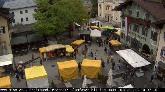 Archiv Foto Webcam Hauptplatz in St. Johann/Tirol