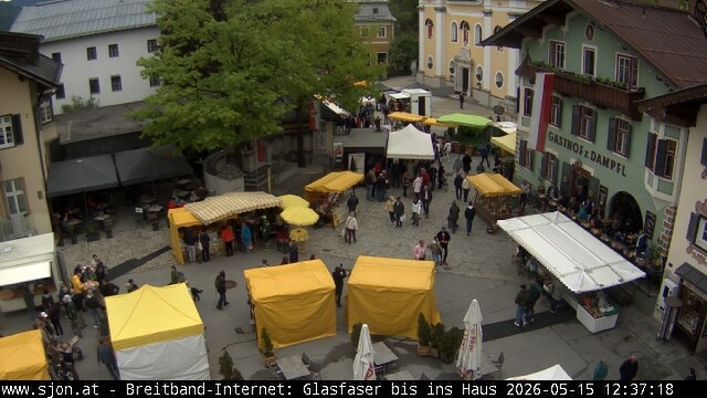 Archiv Foto Webcam Hauptplatz in St. Johann/Tirol