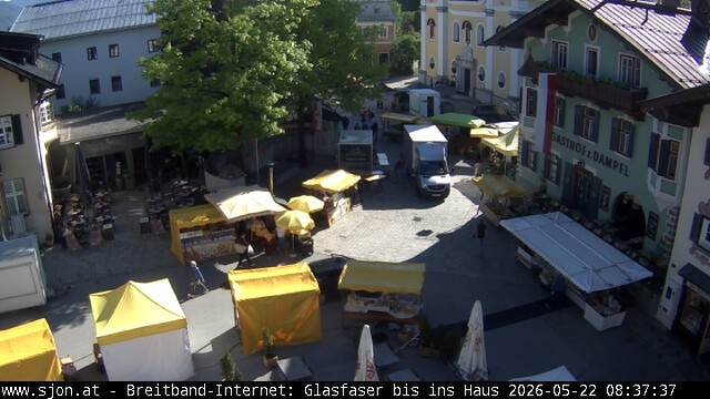 Archiv Foto Webcam Hauptplatz in St. Johann/Tirol