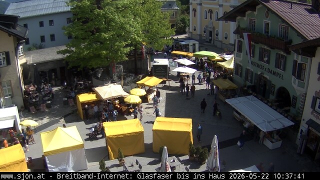 Archiv Foto Webcam Hauptplatz in St. Johann/Tirol