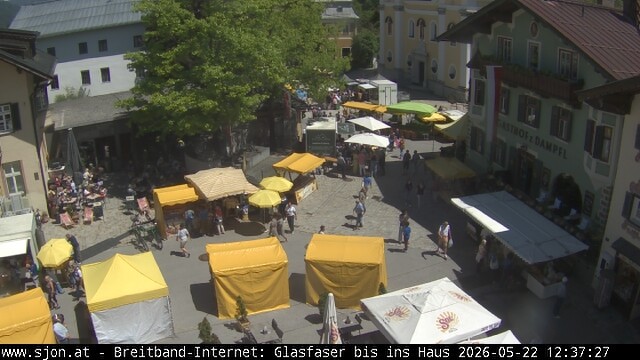 Archiv Foto Webcam Hauptplatz in St. Johann/Tirol