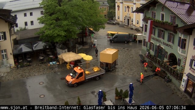 Archiv Foto Webcam Hauptplatz in St. Johann/Tirol