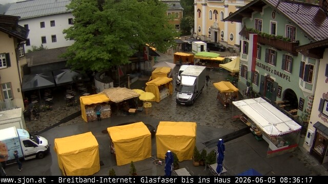 Archiv Foto Webcam Hauptplatz in St. Johann/Tirol