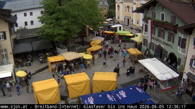 Archiv Foto Webcam Hauptplatz in St. Johann/Tirol