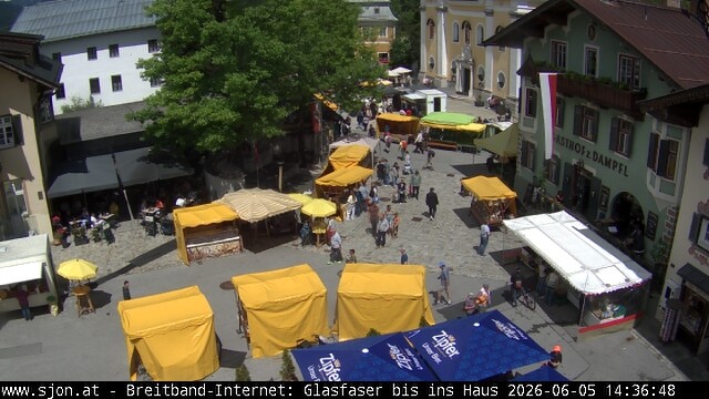 Archiv Foto Webcam Hauptplatz in St. Johann/Tirol
