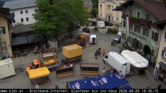 Archiv Foto Webcam Hauptplatz in St. Johann/Tirol