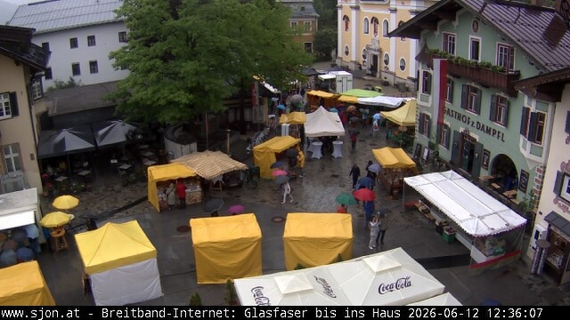 Archiv Foto Webcam Hauptplatz in St. Johann/Tirol