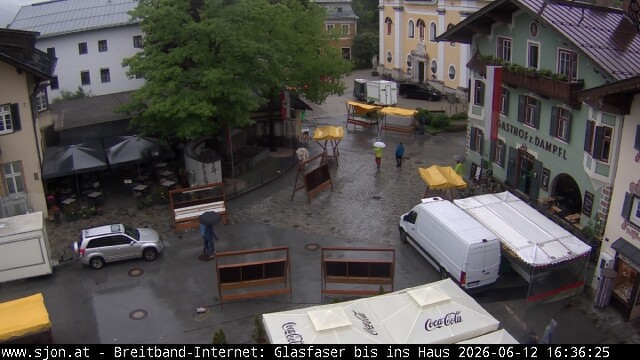 Archiv Foto Webcam Hauptplatz in St. Johann/Tirol