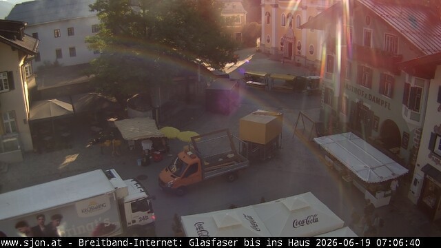 Archiv Foto Webcam Hauptplatz in St. Johann/Tirol