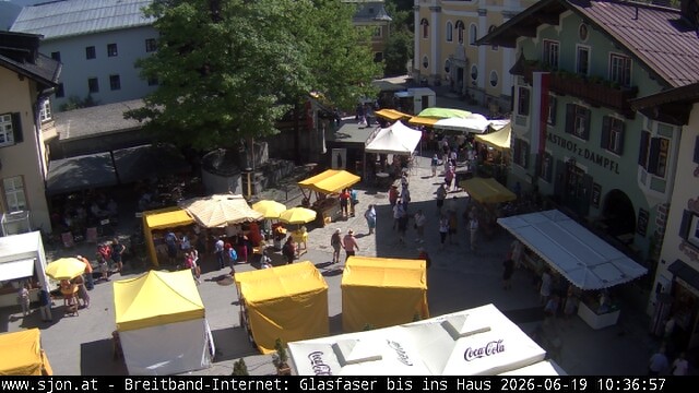 Archiv Foto Webcam Hauptplatz in St. Johann/Tirol