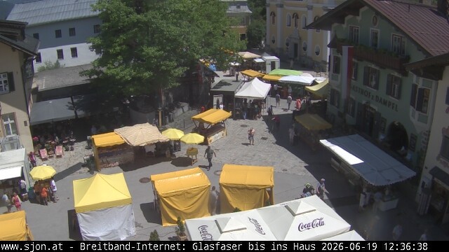 Archiv Foto Webcam Hauptplatz in St. Johann/Tirol