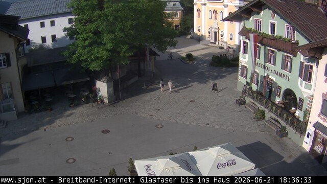 Archiv Foto Webcam Hauptplatz in St. Johann/Tirol