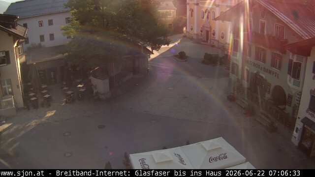 Archiv Foto Webcam Hauptplatz in St. Johann/Tirol