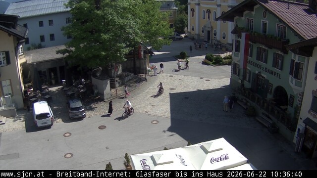Archiv Foto Webcam Hauptplatz in St. Johann/Tirol