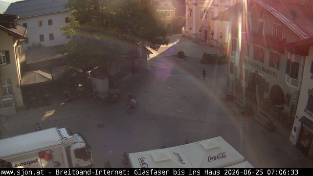 Archiv Foto Webcam Hauptplatz in St. Johann/Tirol