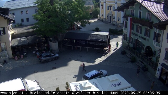 Archiv Foto Webcam Hauptplatz in St. Johann/Tirol