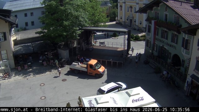 Archiv Foto Webcam Hauptplatz in St. Johann/Tirol