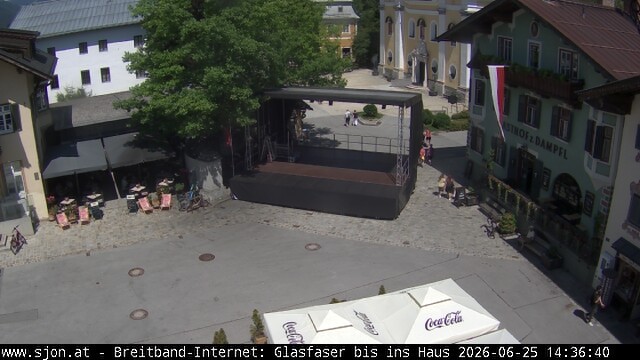 Archiv Foto Webcam Hauptplatz in St. Johann/Tirol