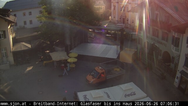Archiv Foto Webcam Hauptplatz in St. Johann/Tirol
