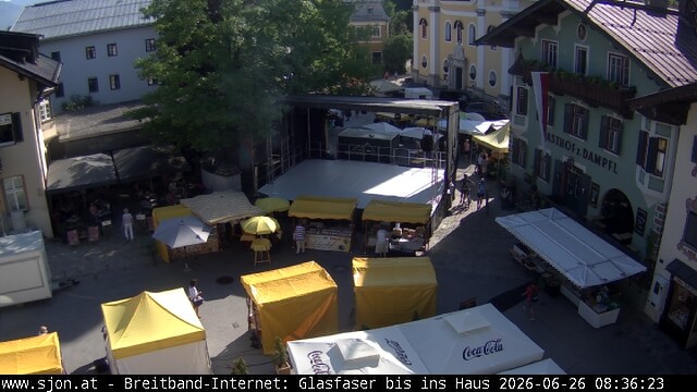 Archiv Foto Webcam Hauptplatz in St. Johann/Tirol