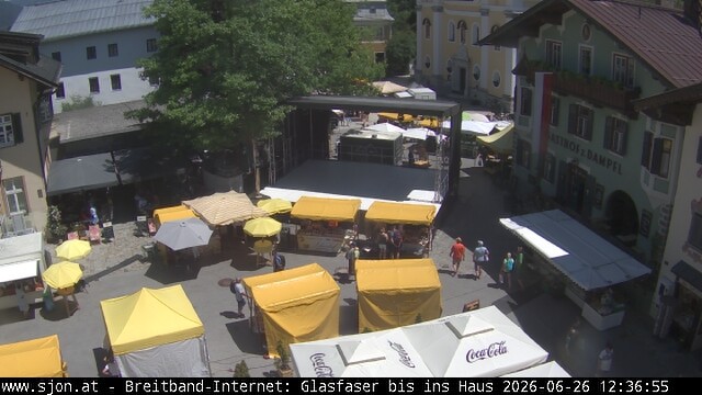 Archiv Foto Webcam Hauptplatz in St. Johann/Tirol
