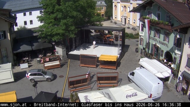 Archiv Foto Webcam Hauptplatz in St. Johann/Tirol