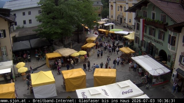 Archived image Webcam St. Johann in Tyrol - Main Place