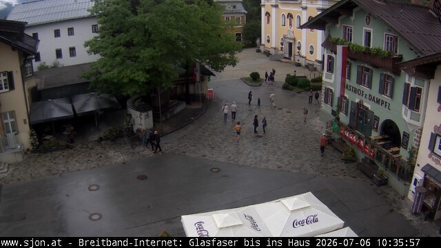 Archiv Foto Webcam Hauptplatz in St. Johann/Tirol