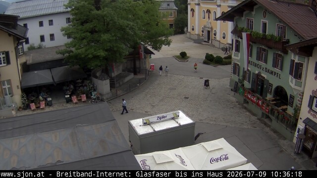 Archiv Foto Webcam Hauptplatz in St. Johann/Tirol