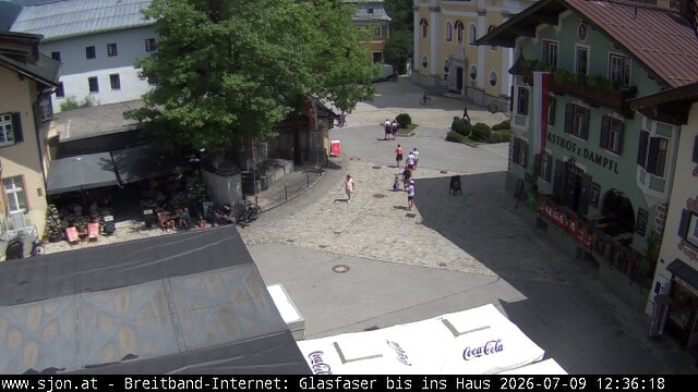 Archiv Foto Webcam Hauptplatz in St. Johann/Tirol