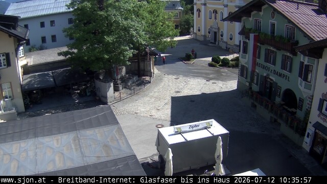 Archiv Foto Webcam Hauptplatz in St. Johann/Tirol
