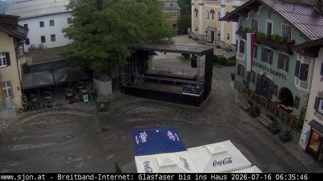 Archiv Foto Webcam Hauptplatz in St. Johann/Tirol