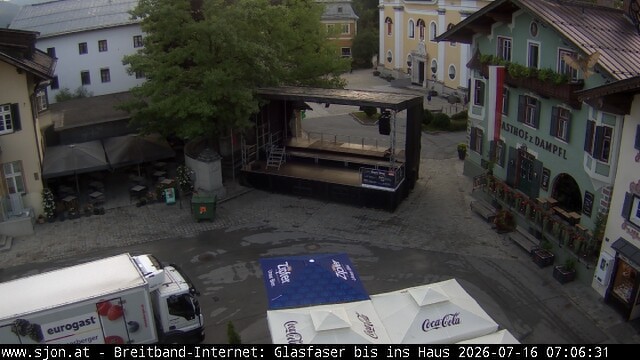 Archiv Foto Webcam Hauptplatz in St. Johann/Tirol