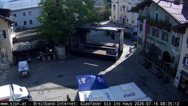 Archiv Foto Webcam Hauptplatz in St. Johann/Tirol