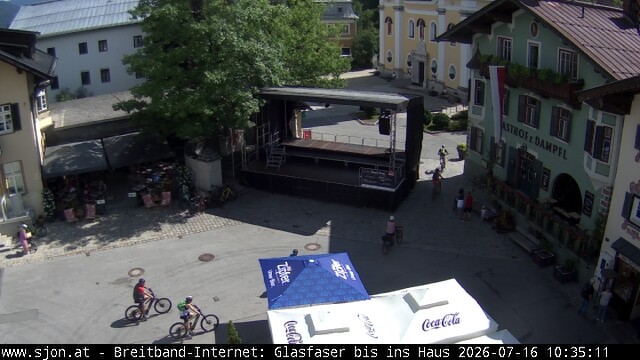 Archiv Foto Webcam Hauptplatz in St. Johann/Tirol