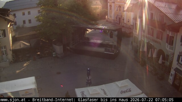 Archiv Foto Webcam Hauptplatz in St. Johann/Tirol