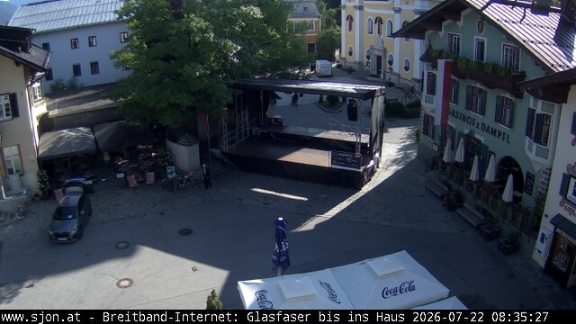Archiv Foto Webcam Hauptplatz in St. Johann/Tirol