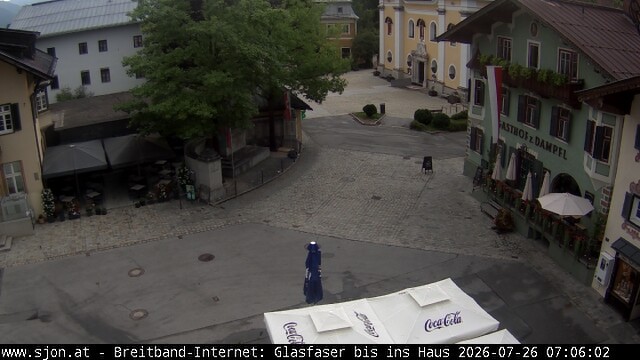 Archiv Foto Webcam Hauptplatz in St. Johann/Tirol