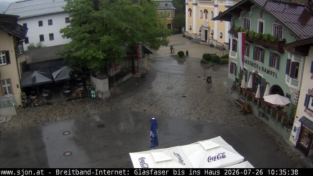 Archiv Foto Webcam Hauptplatz in St. Johann/Tirol