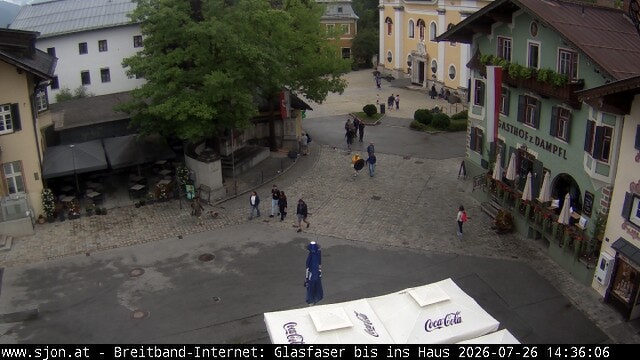 Archiv Foto Webcam Hauptplatz in St. Johann/Tirol