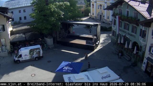 Archiv Foto Webcam Hauptplatz in St. Johann/Tirol