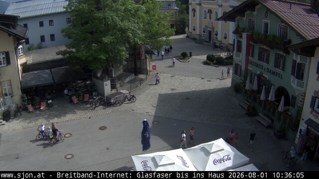 Archived image Webcam St. Johann in Tyrol - Main Place