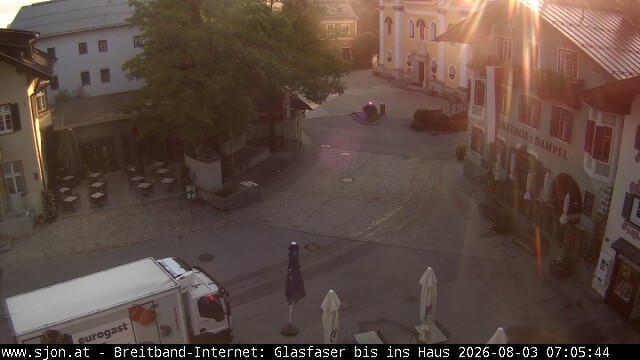 Archiv Foto Webcam Hauptplatz in St. Johann/Tirol